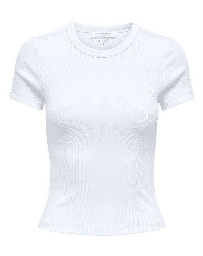 Only - Onlval Life O-Neck T-Shirt - White 