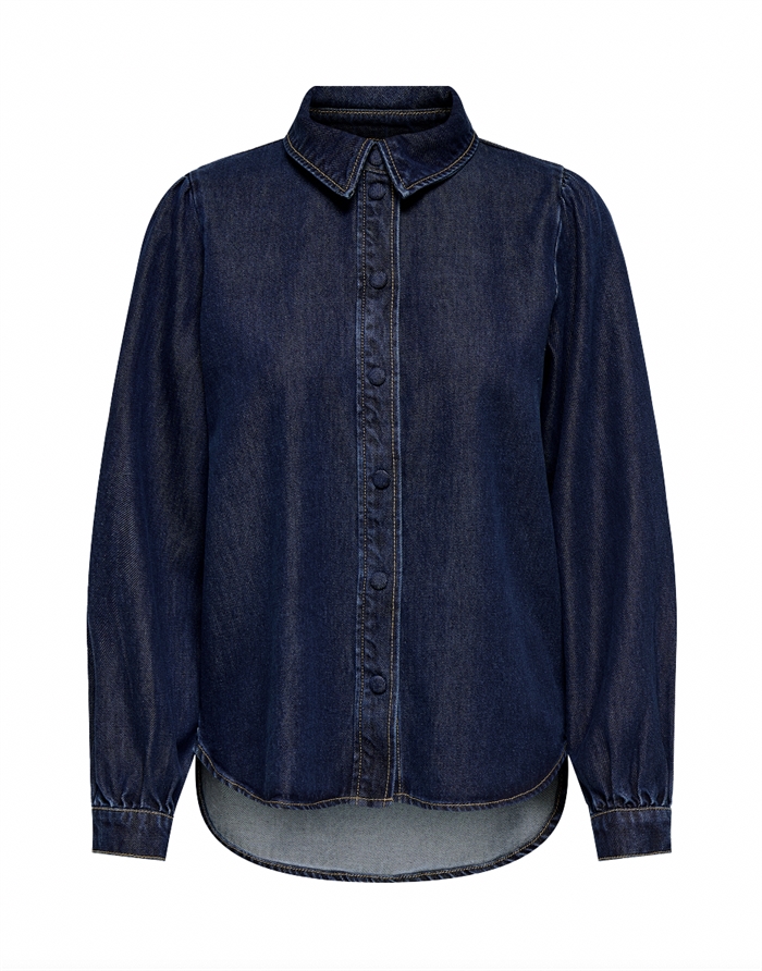 Only - Julie Denim Skjorte - Dark Blue Denim