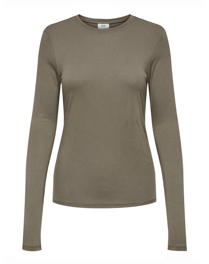 JDY - JDYSuma Woolblend Langærmet Trøje - Walnut