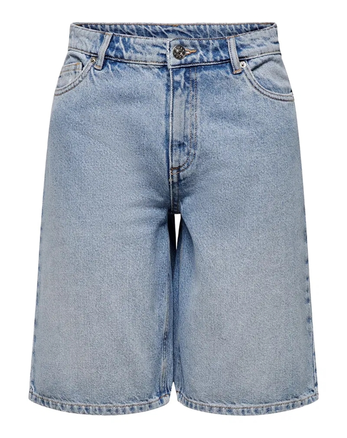Only - Sonny Wide Shorts - Light Blue Denim 