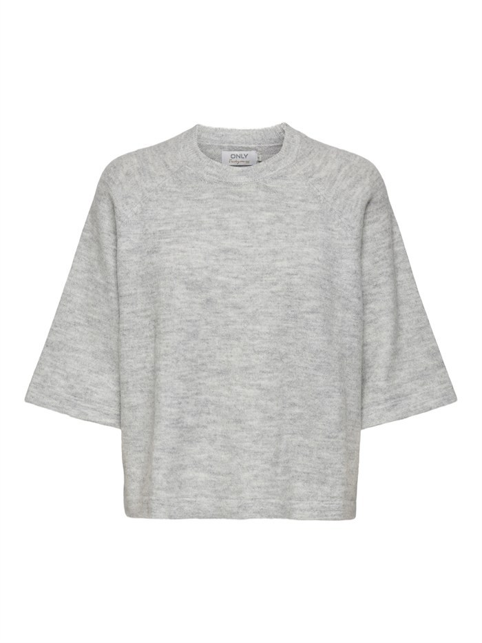 Only - Simoni 3/4 Strik - Light Grey Melange