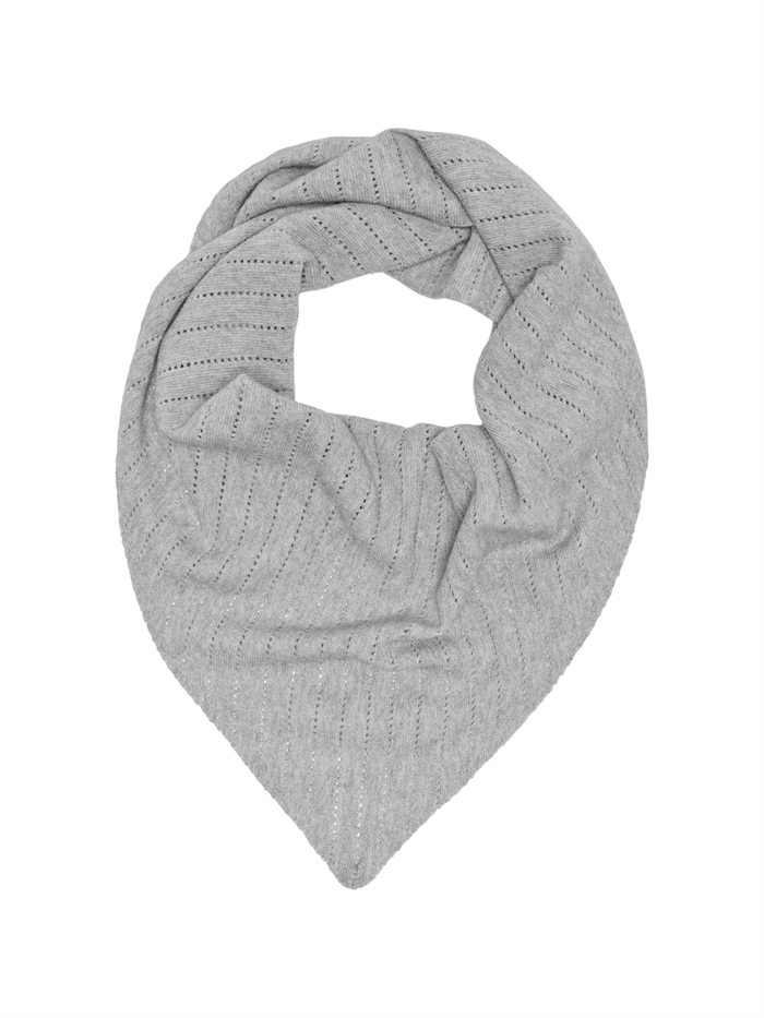 Only - ONLFeodora Triangle Tørklæde - Light Grey Melange