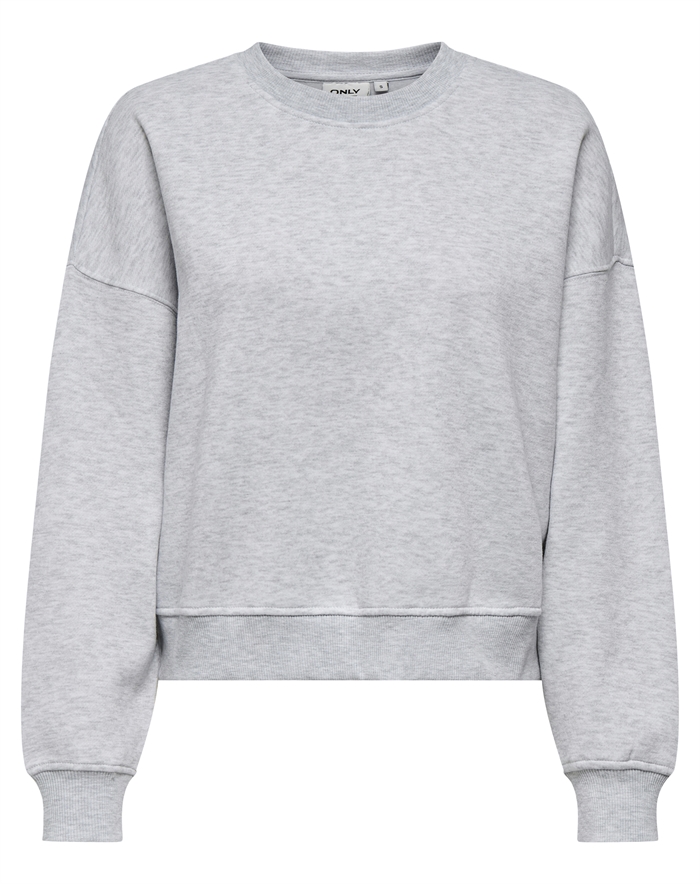 Only - ONLBest Crew Neck Sweatshirt - Light Grey Melange