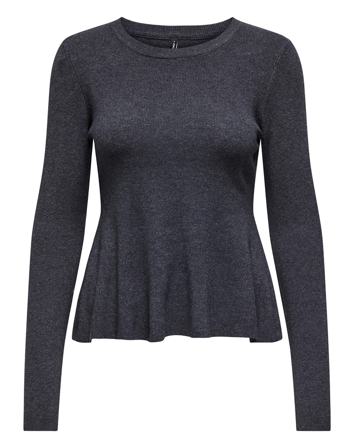 Only - ONLCoco Life Rib Langærmet Trøje - Ombre Blue