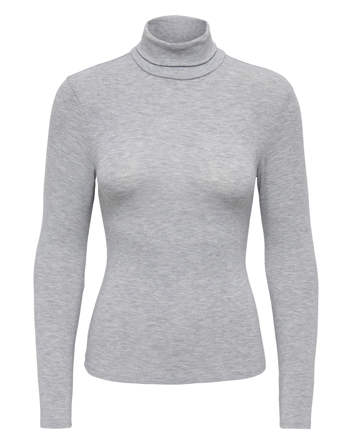 Only - ONLGlamour Langærmet Trøje - Light Grey Melange