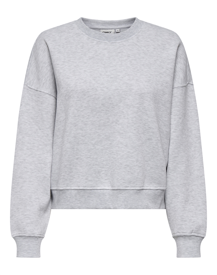 Only - ONLHappy Sweatshirt - Light Grey Melange