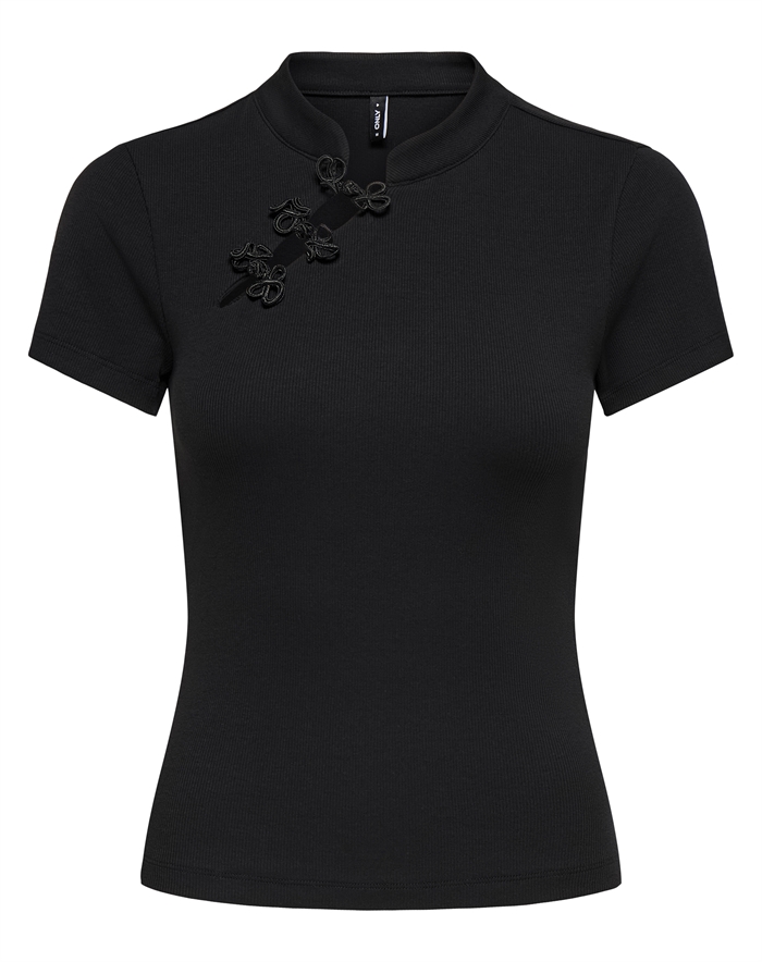 Only - ONLJules Detail Top - Black