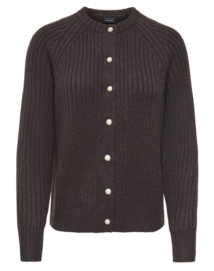 Only - ONLKalibu Strik Cardigan - Chocolate Brown