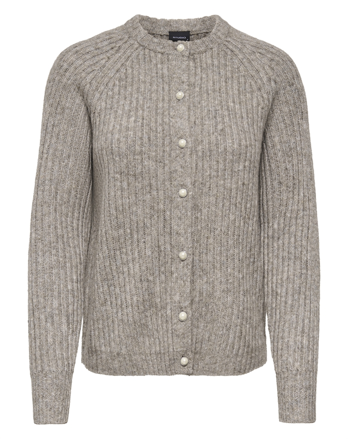 Only - ONLKalibu Strik Cardigan - Silver Mink