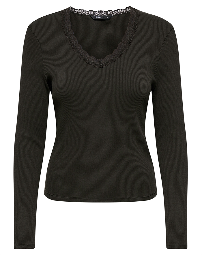Only - ONLSara Sharai Bluse - Chocolate Torte