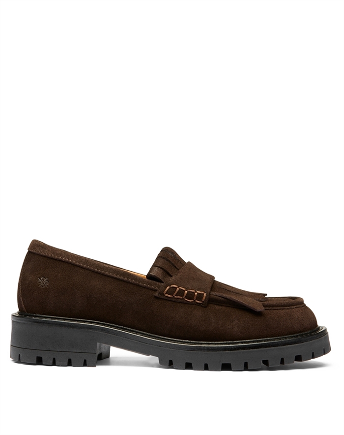 Playboy Footwear - Soline Loafer - Suede Brown