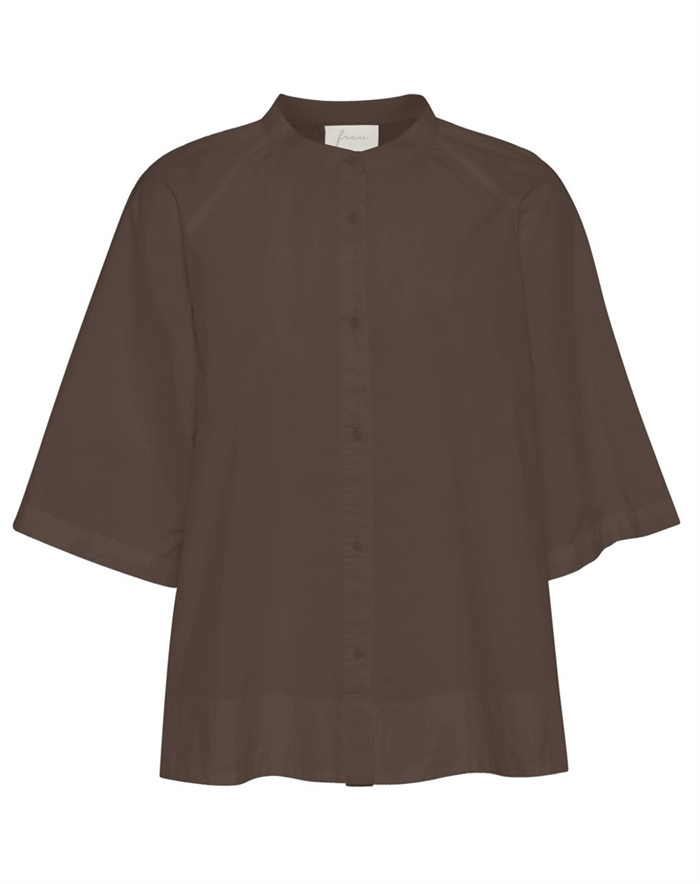Frau - Abu Dhabi Short Skjorte - Coffee Quartz