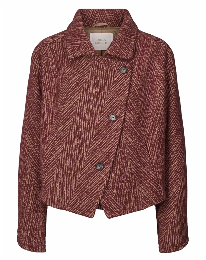 Lunna Herringbone Jakke - Rabens Saloner