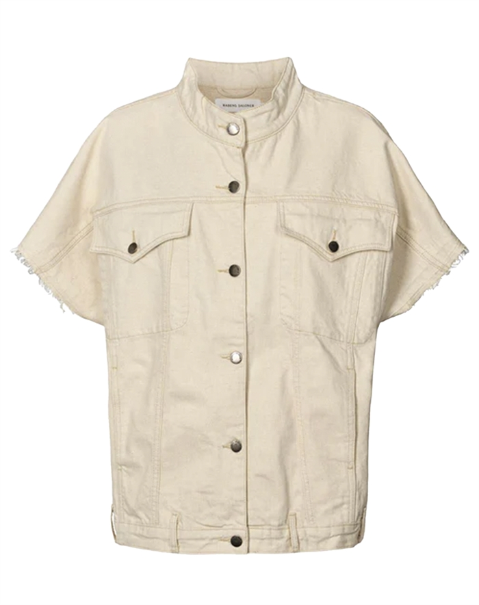 Rabens Saloner - Mir Denim Vest - Ecru