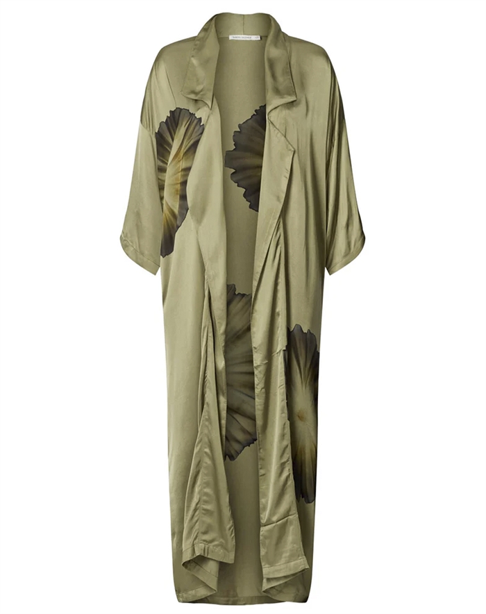 Rabens Saloner - Aysha Bloom Kimono - Hazelnut Combo