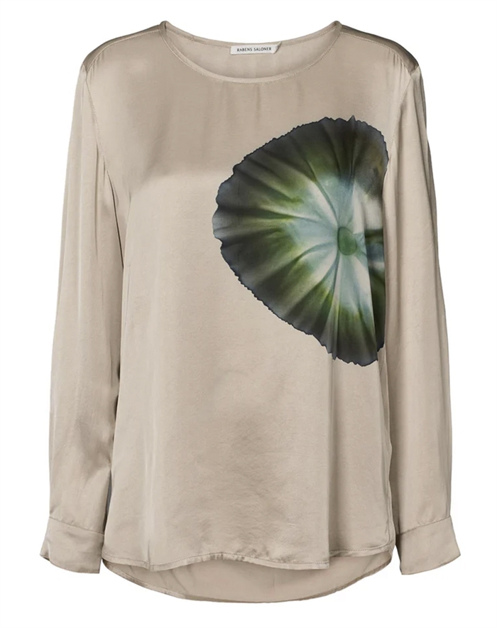 Rabens Saloner - Ibi Bloom Bluse - Powder Combo
