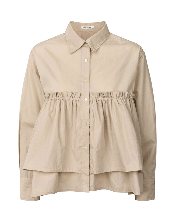 Rabens Saloner - Shaker Bluse - Powder