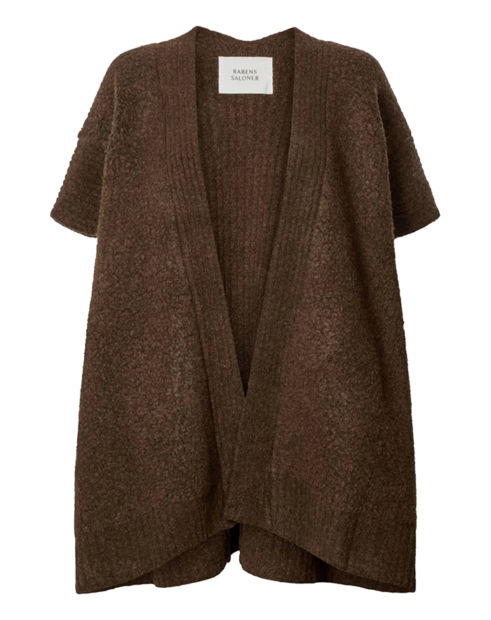  Rabens Saloner - Doris Sheep Strik Kappe - Dark Brown