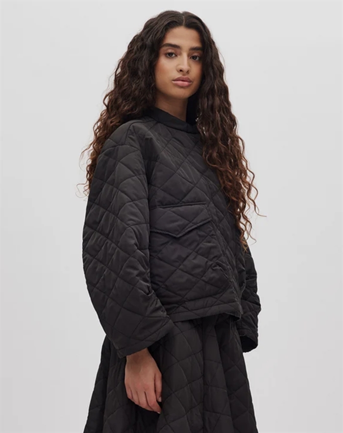 Rabens Saloner - Tech Quilt Jakke - Black