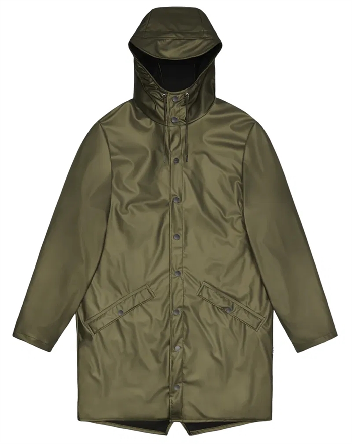 Rains - Lang Regnjakke - Unisex - Revel