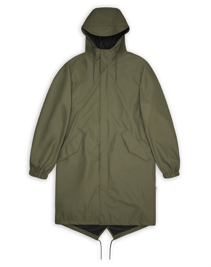 Rains - Fishtail Parka Jakke - Unisex - Marsh