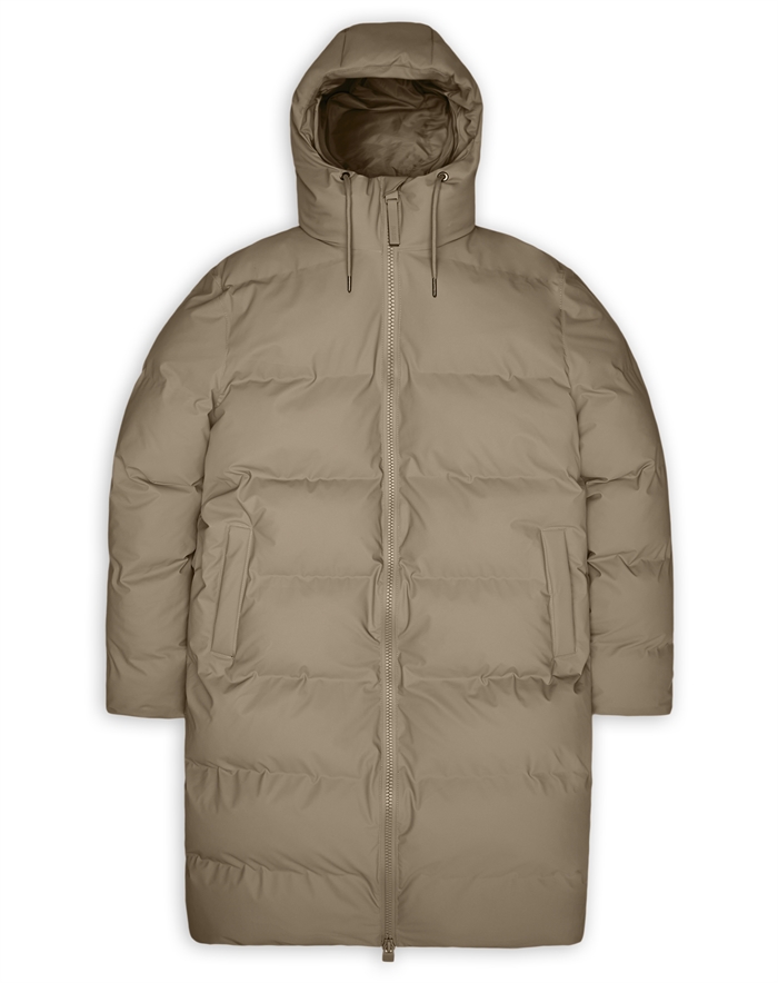 Rains - Alta Longer Puffer Jakke - Beige