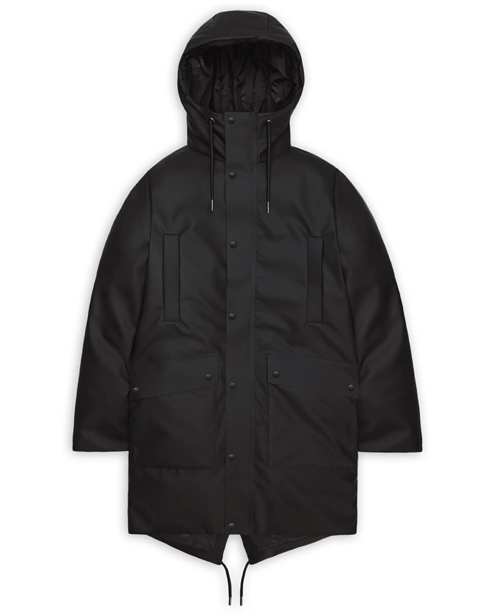Rains - Nome Long Parka Jakke - Black