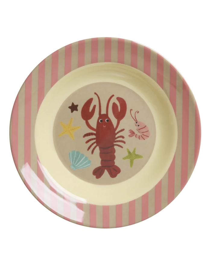 Melamine Kids Bowl with Coral