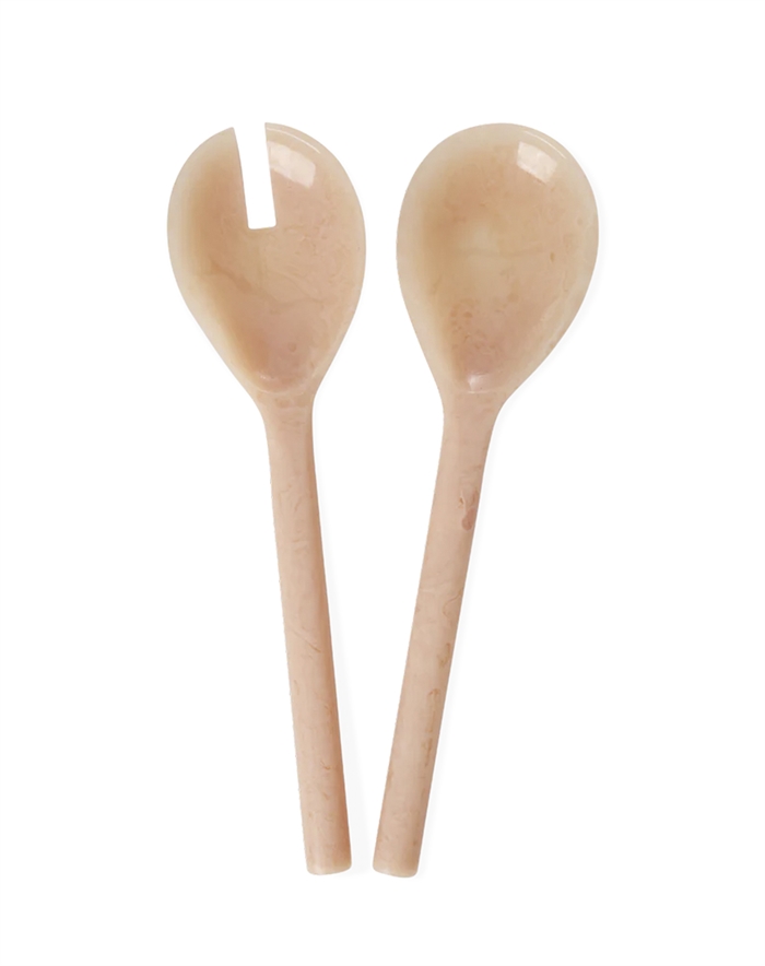 RESIN SALAD SPOON AND FORK IN