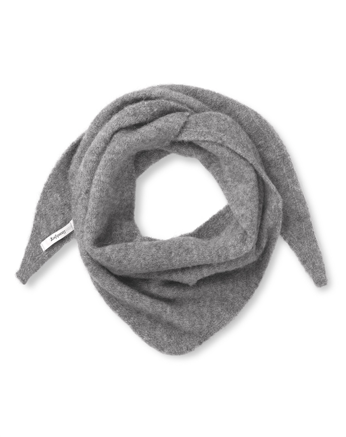 Sibin Linnebjerg - Liv Halstørklæde - Dark Melange Grey