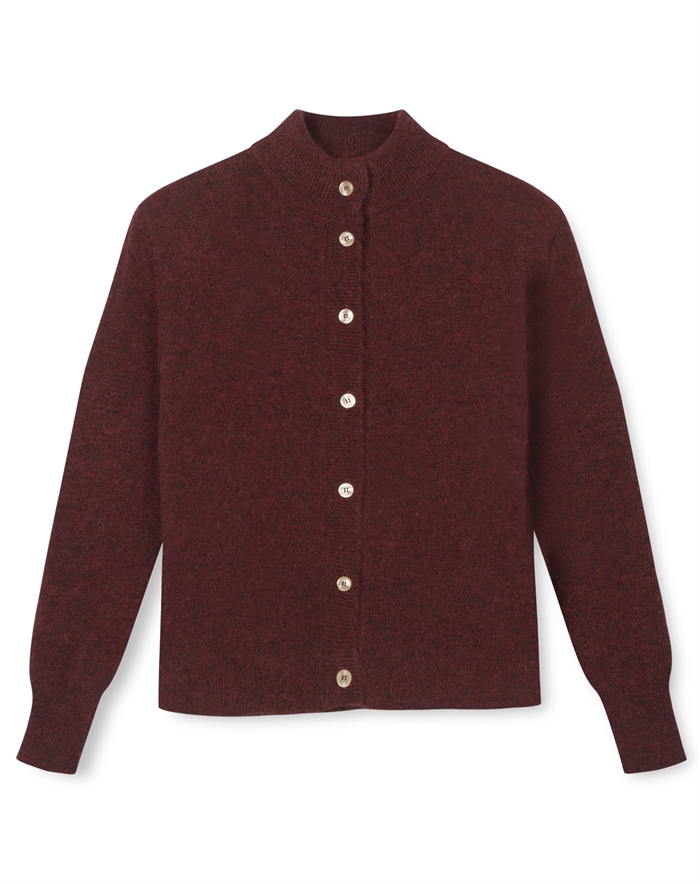 Sibin Linneberg - Elisabeth Strik Cardigan - Burgundy 