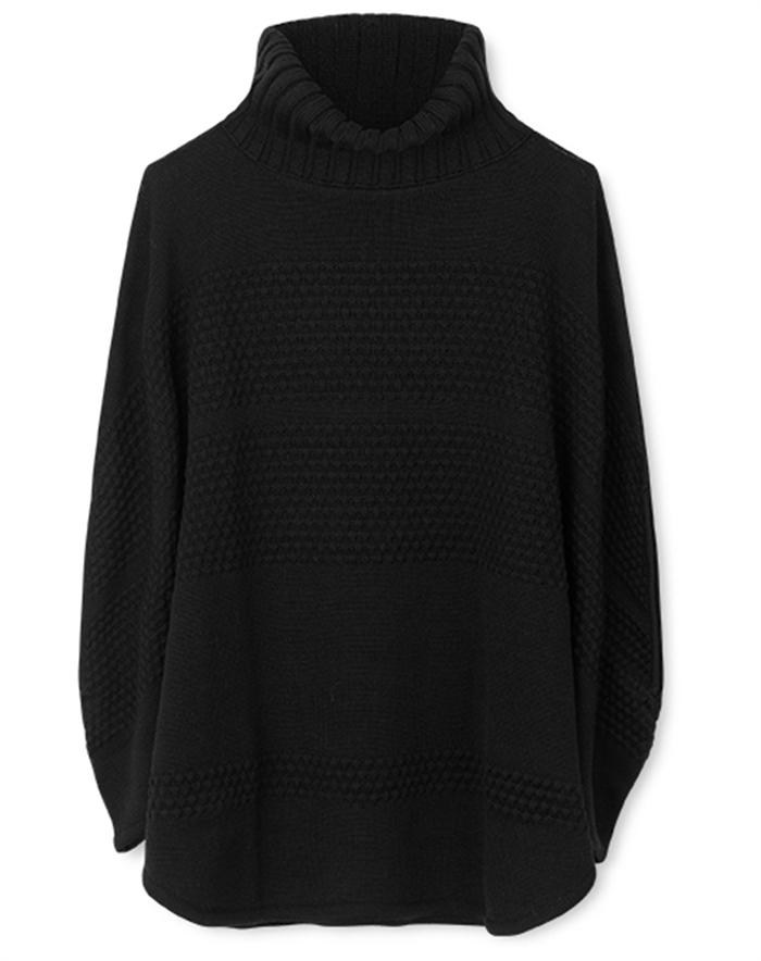 Sibin Linnebjerg - Siff Poncho - Black