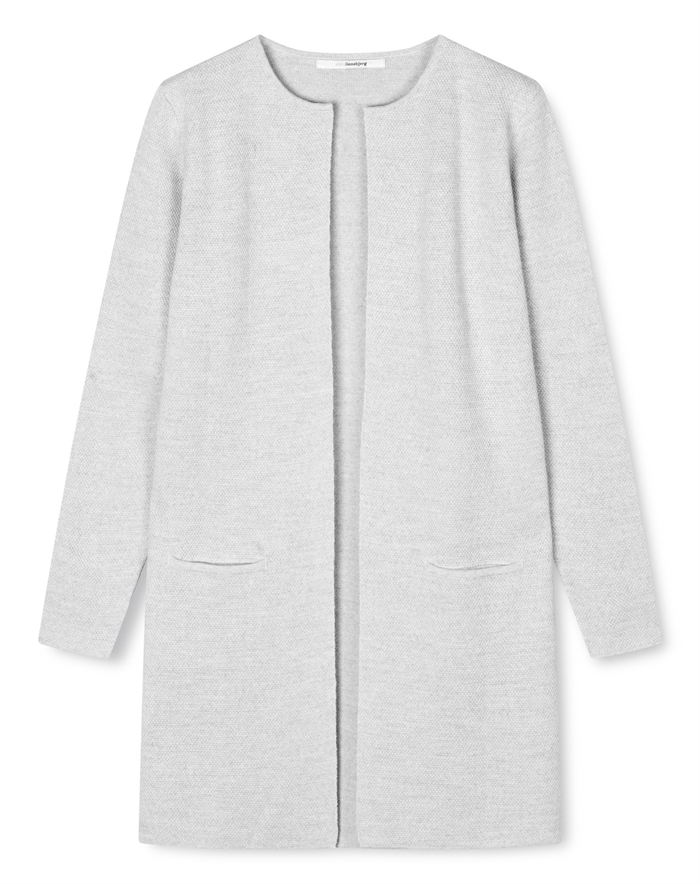 Sibin Linnebjerg - Zuni Cardigan - Light Melange Grey 