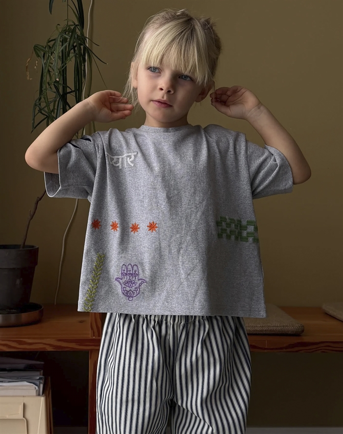 Sissel Edelbo Kids - Billie Mini T-shirt - Grey Melange