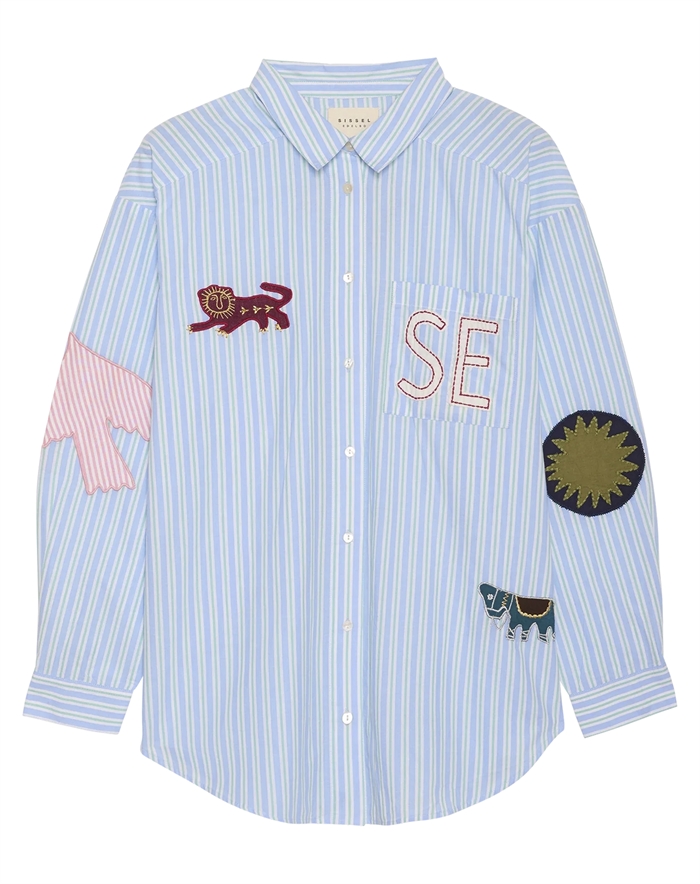 Sissel Edelbo - Pil Skjorte - Green Strips