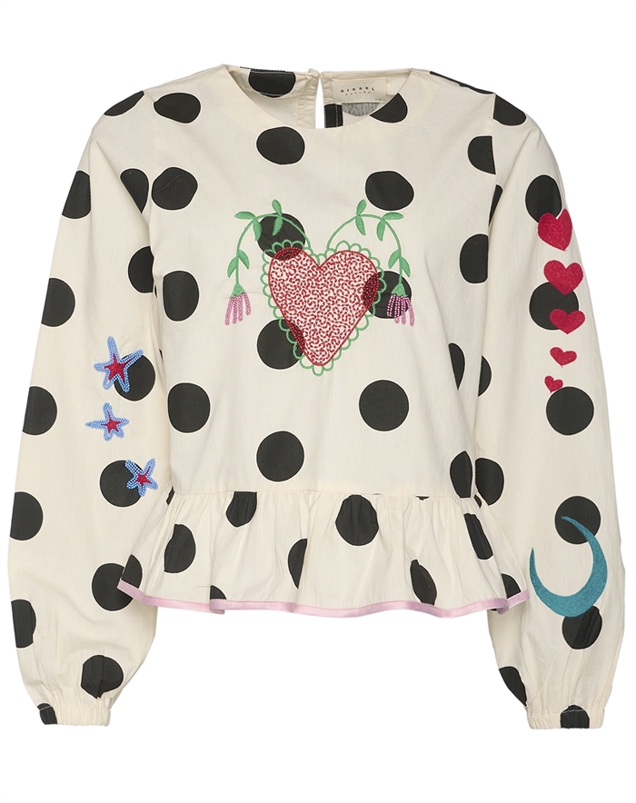 Sissel Edelbo - Diana Bluse - Black Dot1