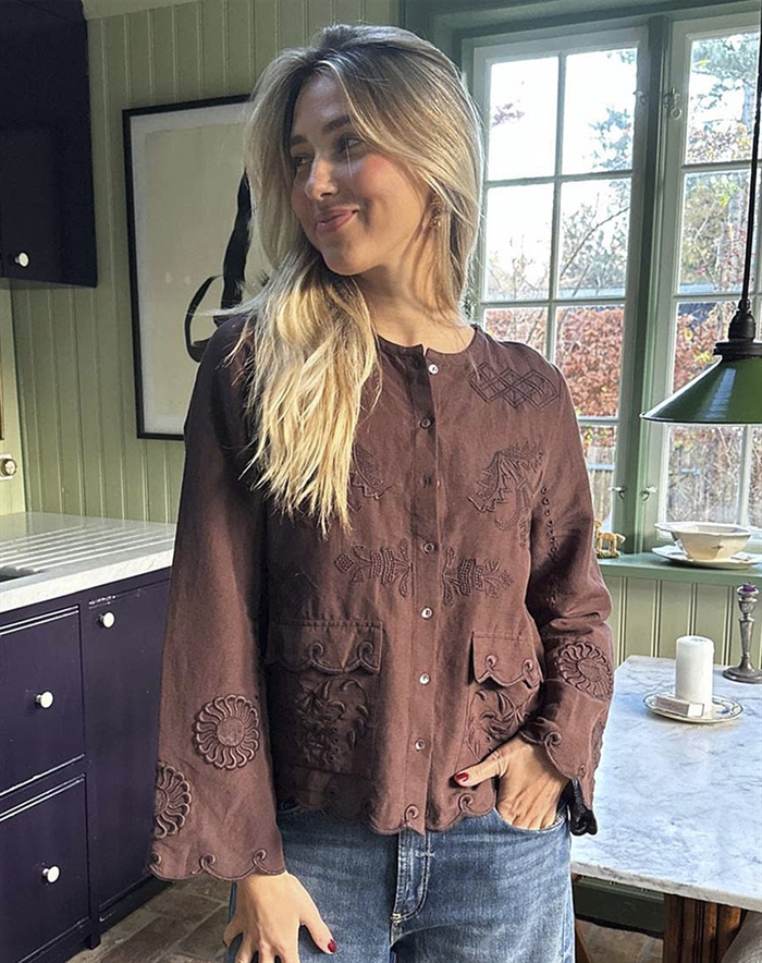 Sissel Edelbo - Ester Bluse - Seal Brown