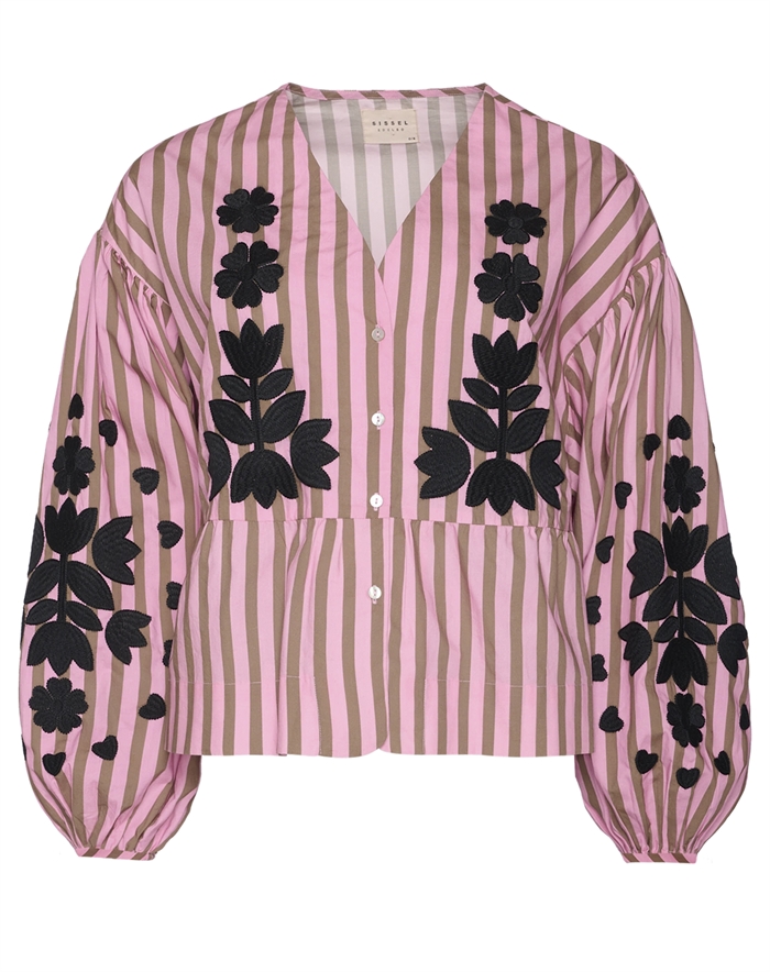 Sissel Edelbo - Rikke Top - Pink Stripes