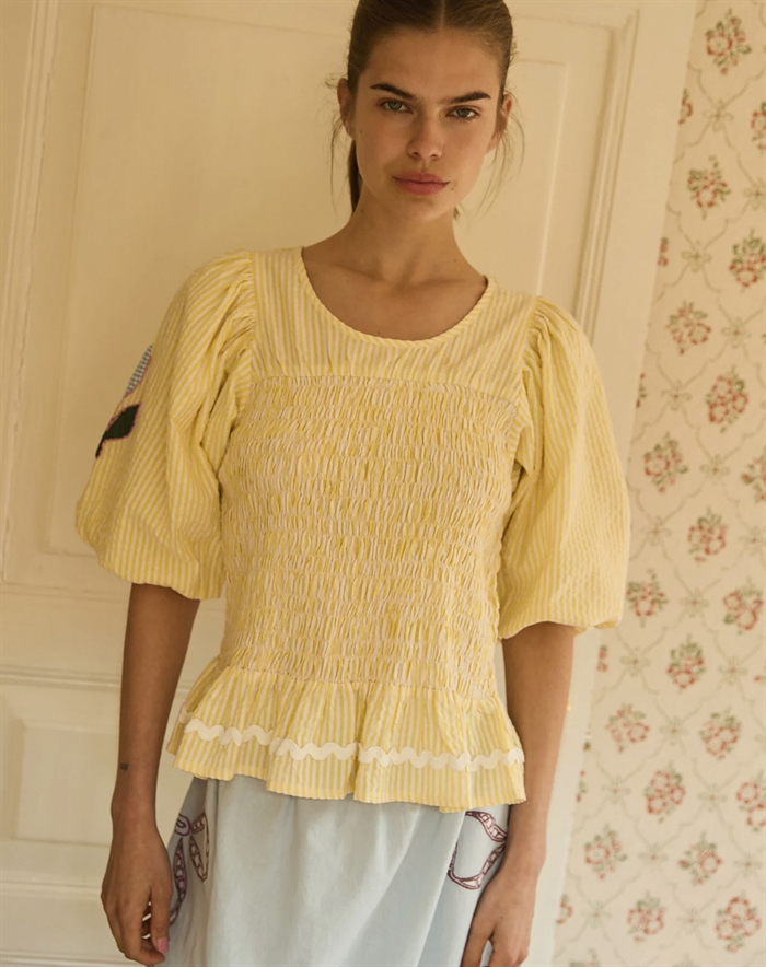 Sissel Edelbo - Svea Top - Yellow Stripes