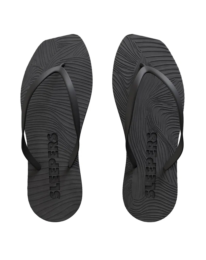 Tapered Flip Flops - Black - Sleepers 
