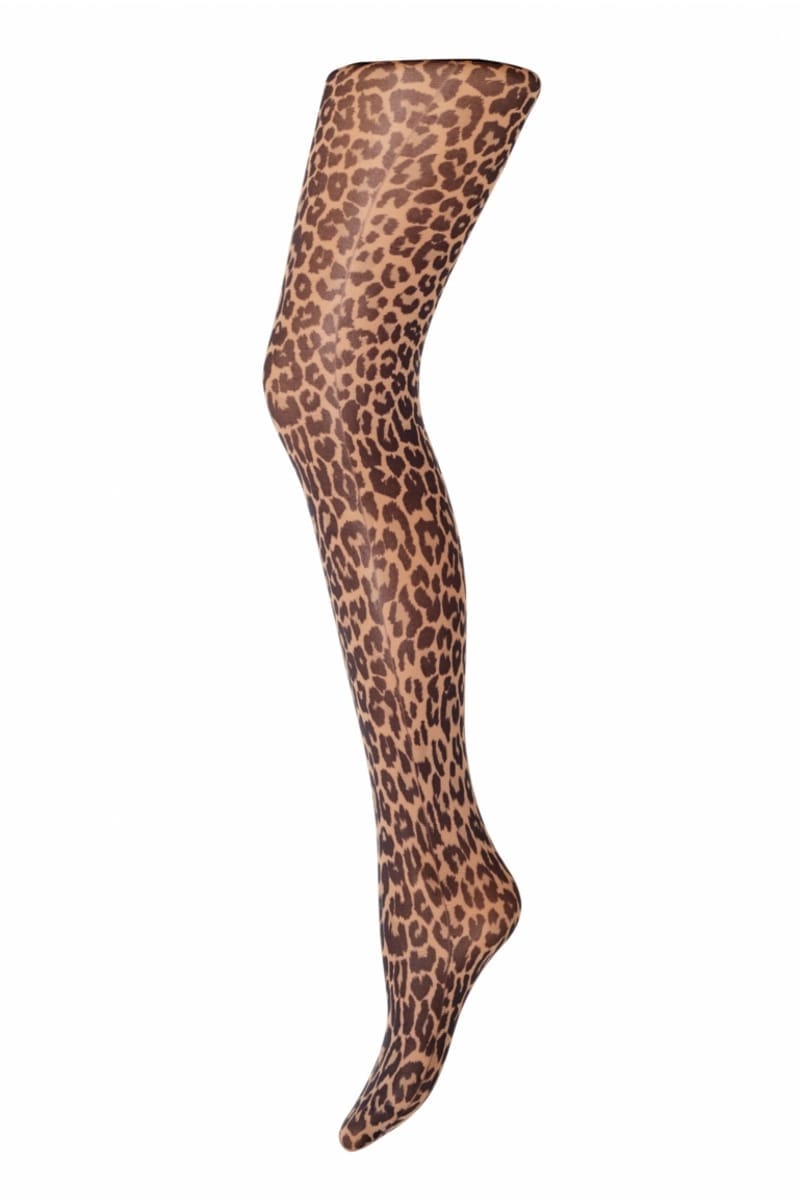 Leopard Strømpebukser Natural ➤ Nyheder
