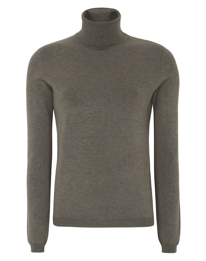 Soft Rebels - SRMarla Rollneck Strik - Canteen Melange
