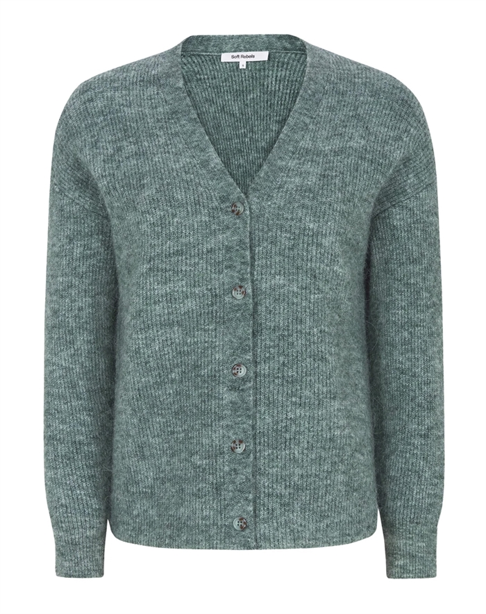 Soft Rebels - SRAlliy Strik Cardigan - Abyss Melange