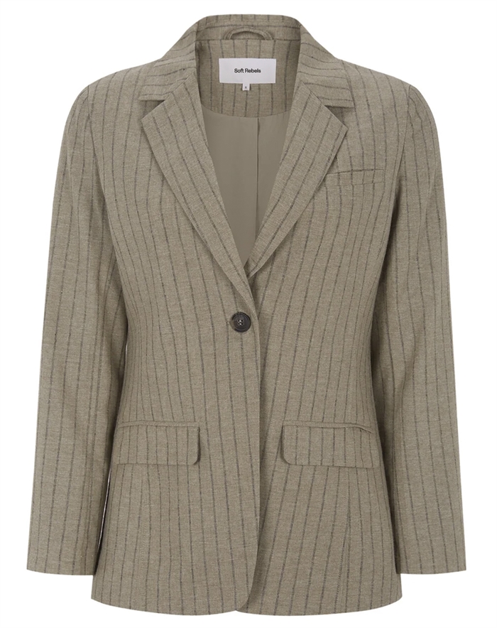 Soft Rebels - SRMarja Blazer - Greige Melange