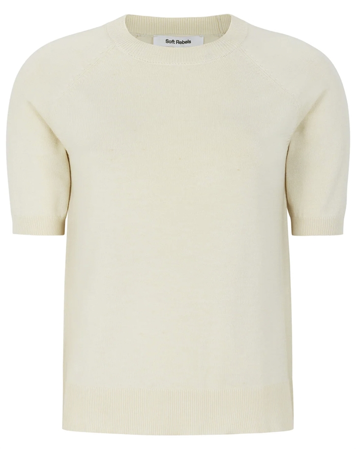 Soft Rebels - SRMarla O-Neck Strik - Artic Wolf