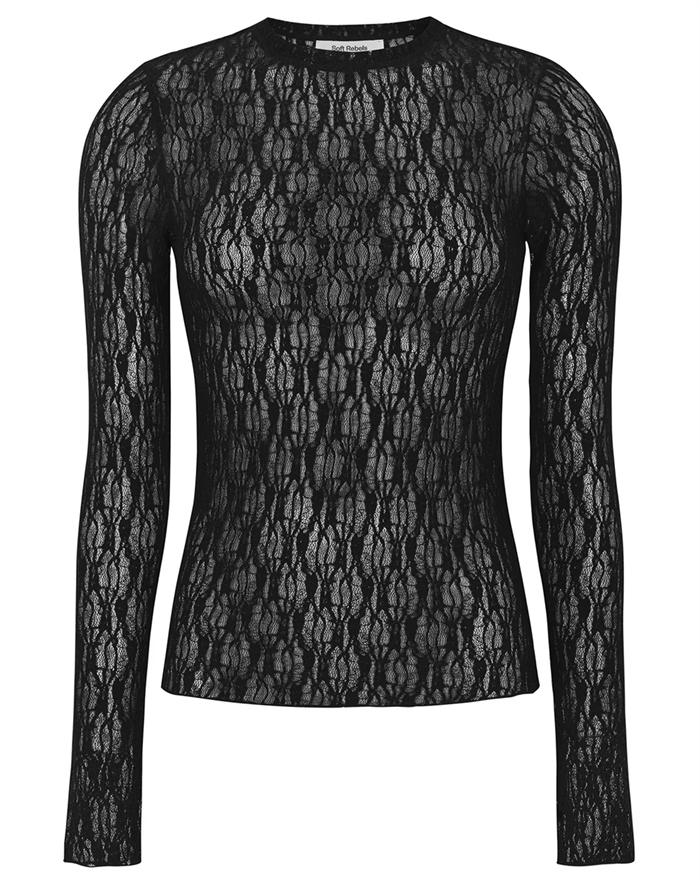 Soft Rebels - SROlena LS Top - Black