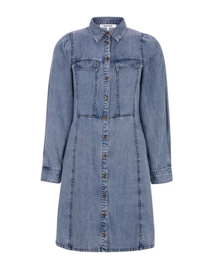 Soft Rebels - SRZora Kjole - Light Blue Denim 