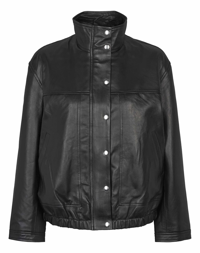 Soft Rebels - SREmersyn Leather Jakke - Black