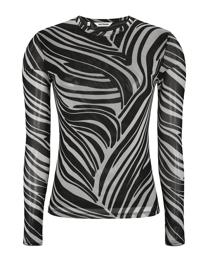 Soft Rebels - SRMaryam Top - Zebra Print