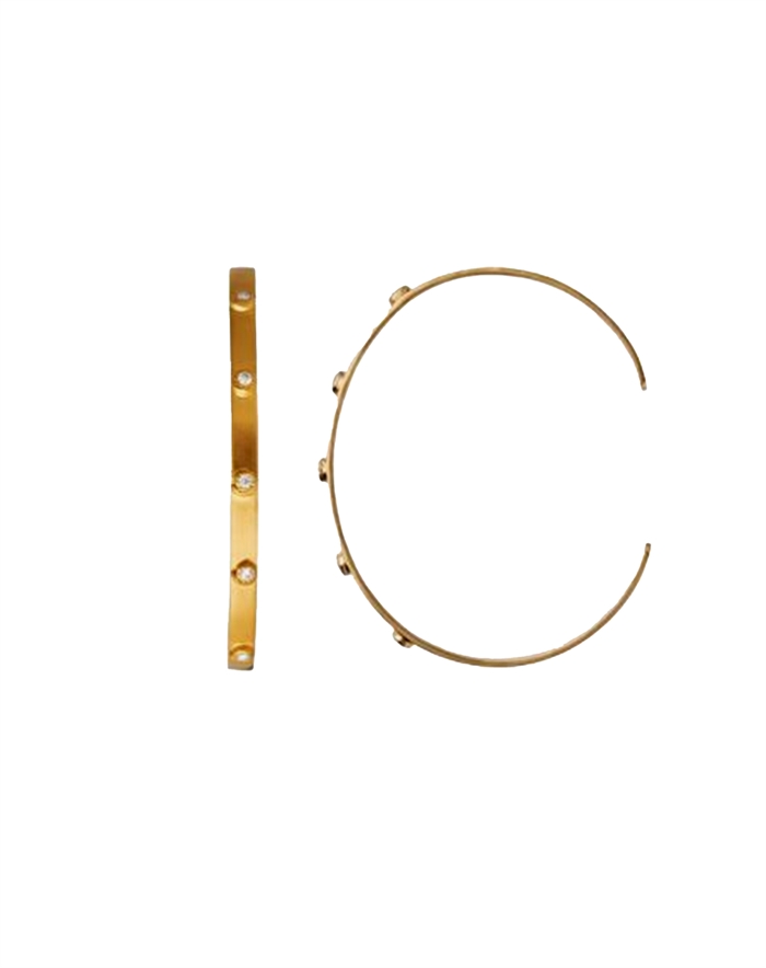 Stine A - Bangle With Five Flow Stones Armbårn - Guldfarvet